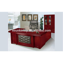 Conception de table de bureau en bois de style moderne avec Lshape